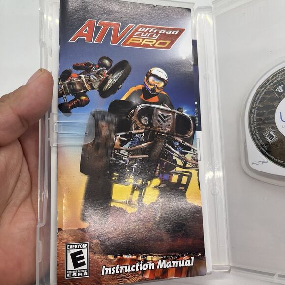 ATV OFFROAD FURY PRO (Sony PSP, 2006) Complete w/ Manual CIB Black Label - Picture 4 of 7